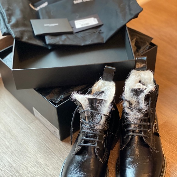 Saint Laurent- William shearling lined boots - Picture 7 of 11